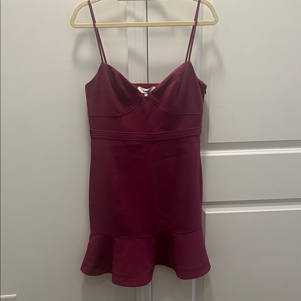 Likely Fuchsia V-Neck Dress